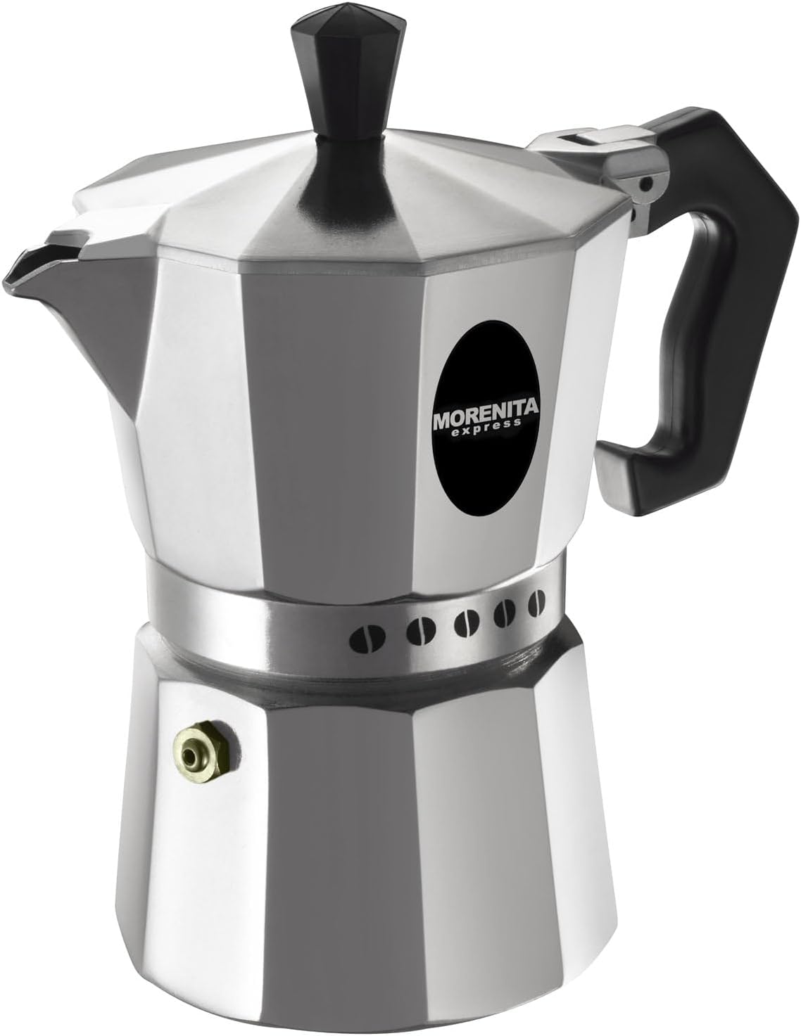 Aeternum 5973 Morenita espresso maker made of aluminum for 6 cups, silver