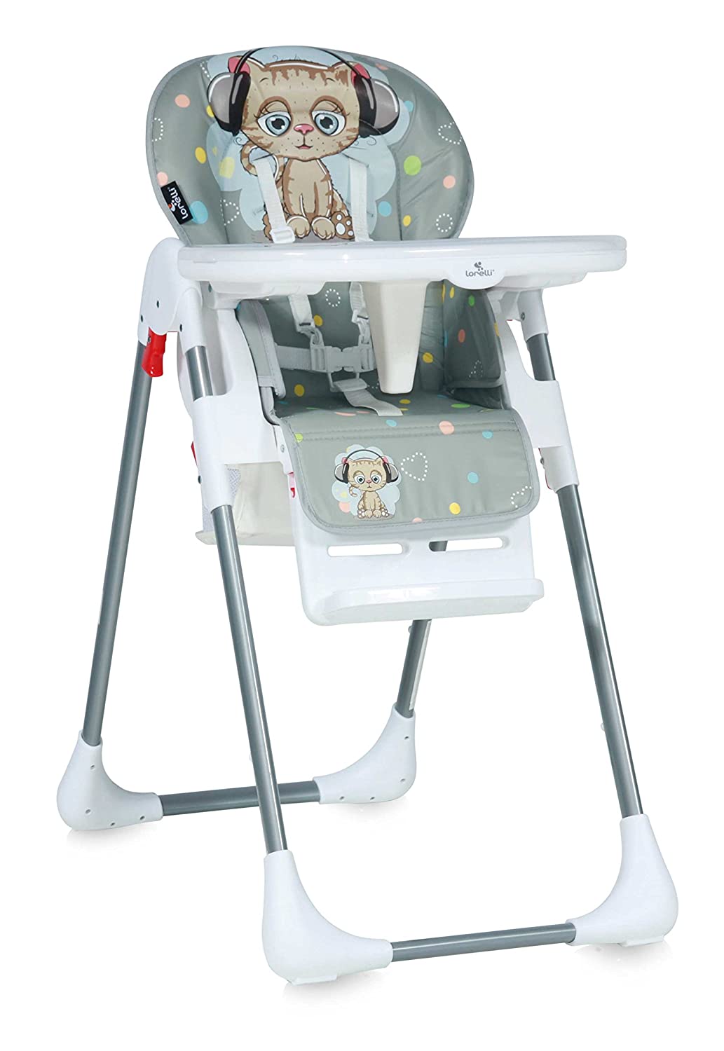 Lorelli 10100261805 Baby High Chair Tutti Frutti Grey