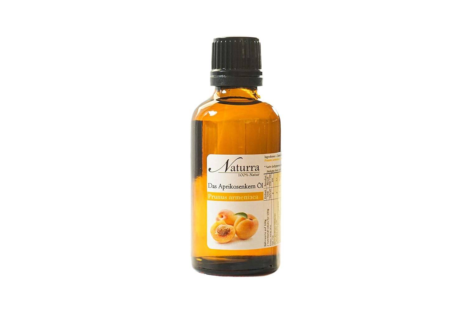 Naturra Apricot Kernel Oil Organic Cold Pressed – 50ml Glass