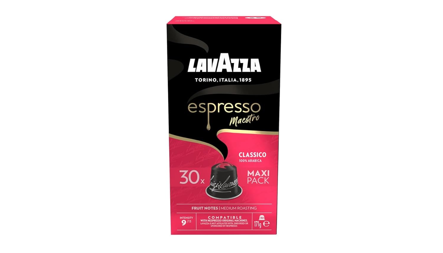 Lavazza Espresso Maestro Classico 1 x 30 Capsules, Medium