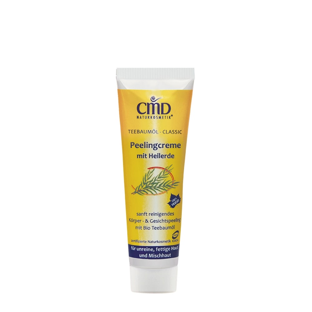 CMD Naturkosmetik Tea tree oil peeling cream with healing clay 50g