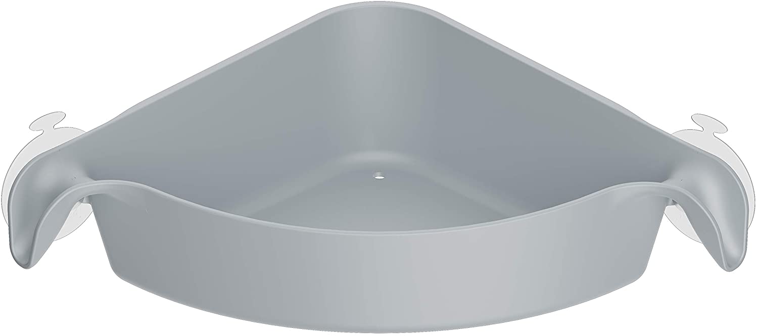 Koziol Boks Corner Utensil Plastic Solid Cool Grey 19,2 x 19,2 x 7.4 cm