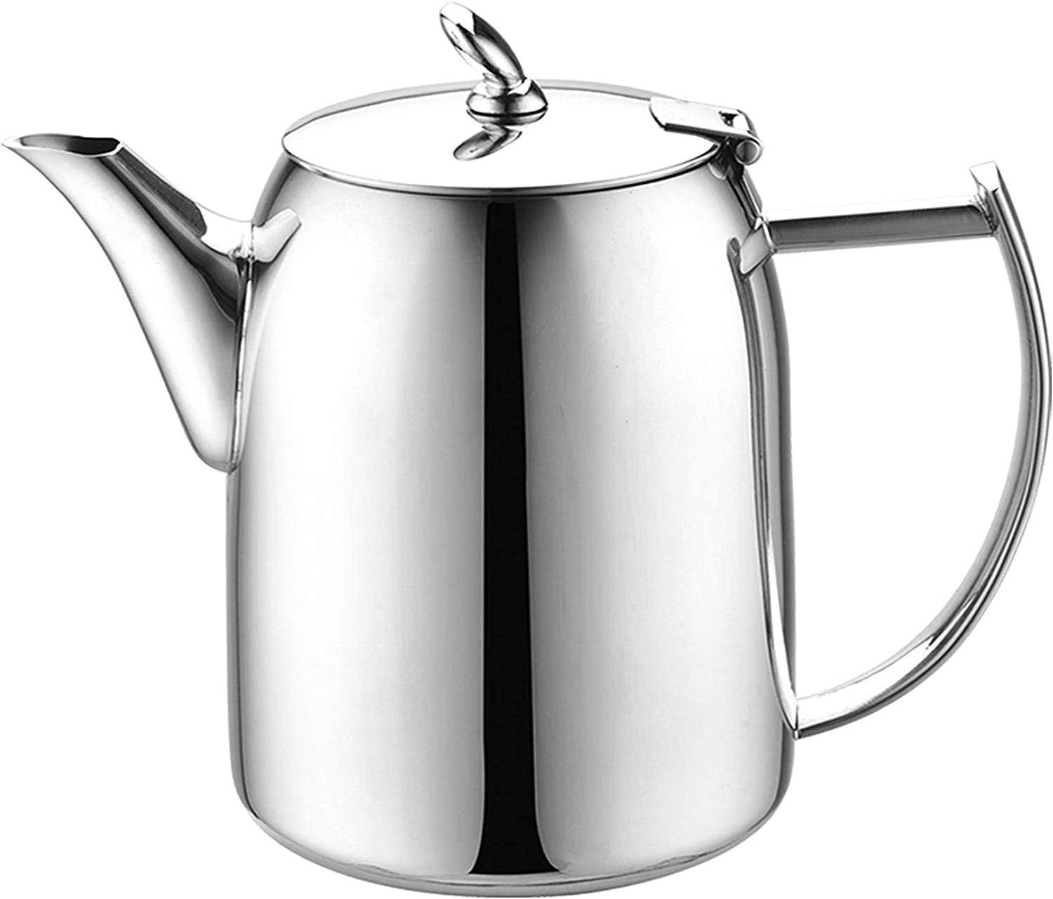 Cafe Ole Café Olé CHC-012 Chatsworth Coffee Pot with Unique Lid Made of High Quality 18/10 Stainless Steel - High Gloss Polish, 12oz, 0.35L, Drip Free Casting, Stainless Steel