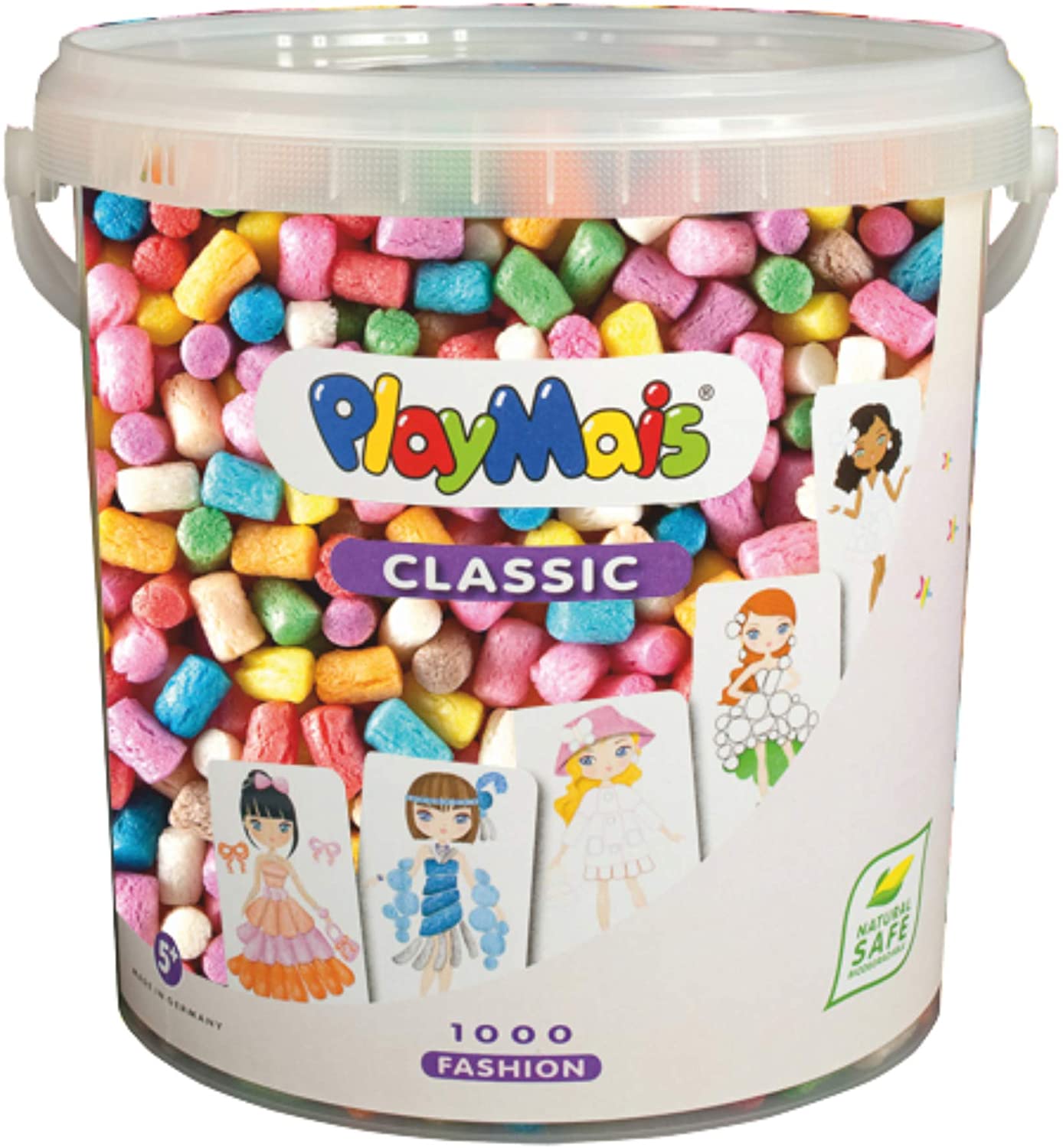 Playmais Basic Craft Set For Children From 3 Years Old, Craft Bucket, Natur