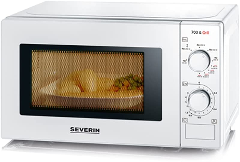 Severin 2-in-1 microwave, with grill function, including grill and rotating