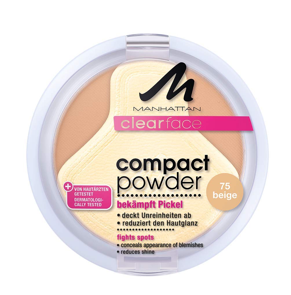 Manhattan CF Compact Powder, 1 pack, 9 g, ‎75