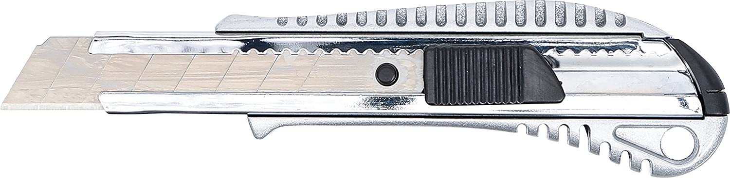 BGS 7958 | Snap Knife | Blade Width 18 mm | Die-cast Zinc | Cutter Knife | Carpet Knife | Utility Knife