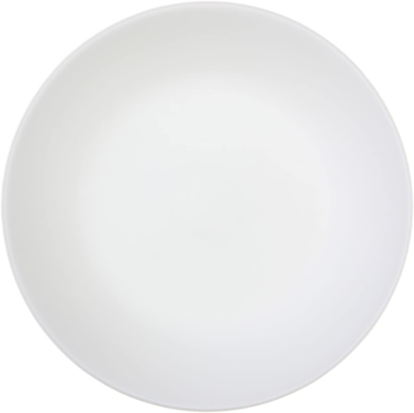 Corelle 26 cm Vitrelle Glass Winter Frost White Dinner Plate, Pack of 6