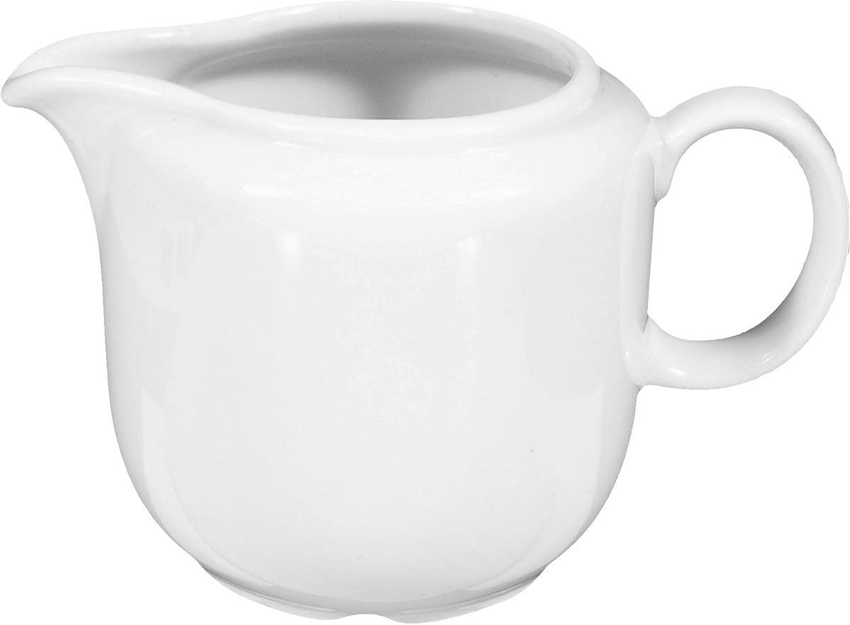 Seltmann Weiden Compact Milk and Cream Jug / Jar / Pitcher, for 6 Persons, Porcelain, White, Dishwasher Safe, 230 ml, 1473133