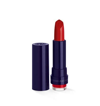 Yves Rocher Couleurs Nature Rouge Vertige Lipstick Satin 55 Orange Sombre Lip Care Velvety Shiny in Red 1 x Stick 3.7 g
