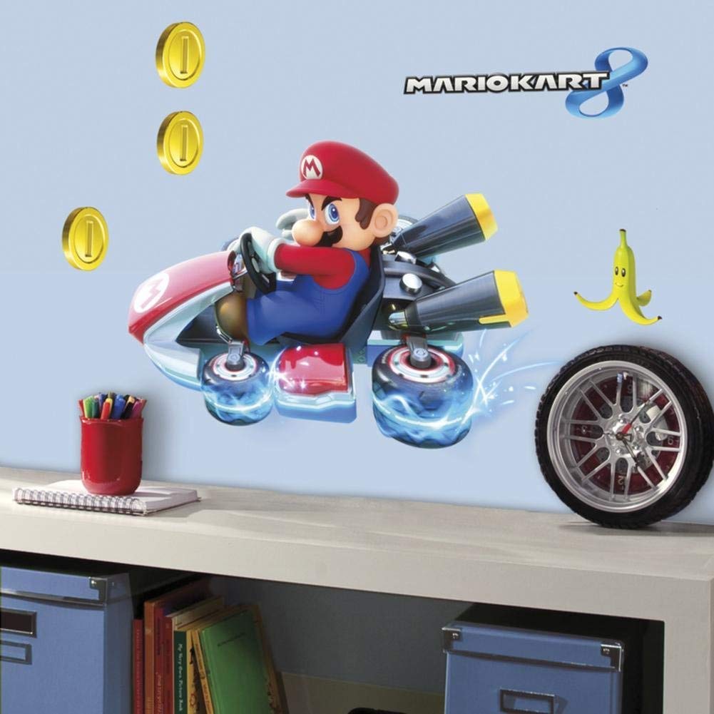Roommates Saddle Rm – Mario Kart 8 Vinyl Wall Art Sticker Quote, 13 X 2,5 X