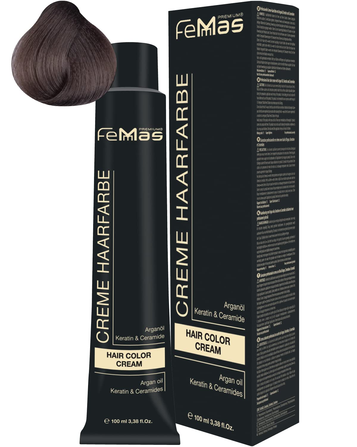 Femmas Hair Colour Cream 100 ml Hair Colour (Medium Blonde Ash 7.1), ‎medium 7.1