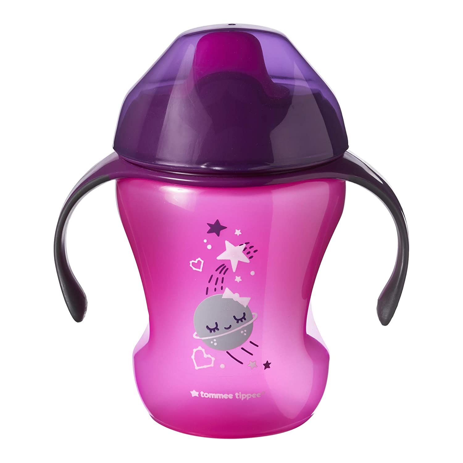 Tommee Tippee Explora Easy Drink Sippy Cup 6+ Months - Purple (Colour and Design May Vary) BPA Free