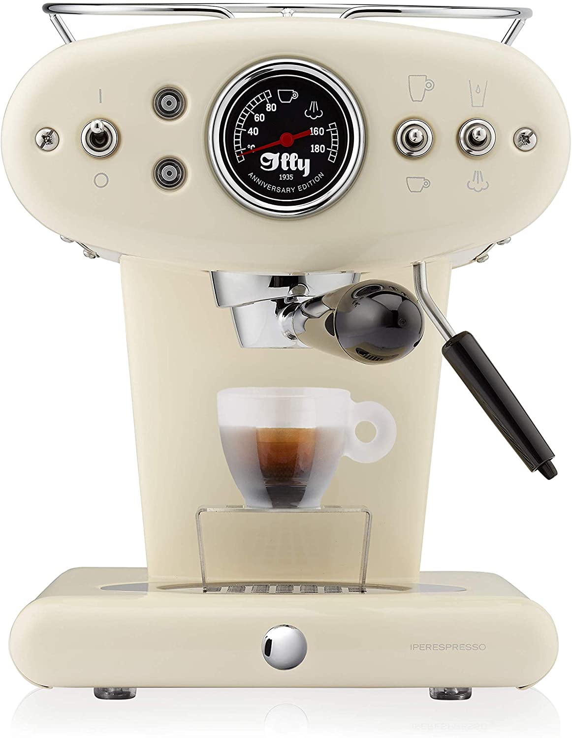 Francis Francis Coffee Machine Espresso in Capsules Ipere SPRESSO x1 Anniversary, 1.0 Litre Red