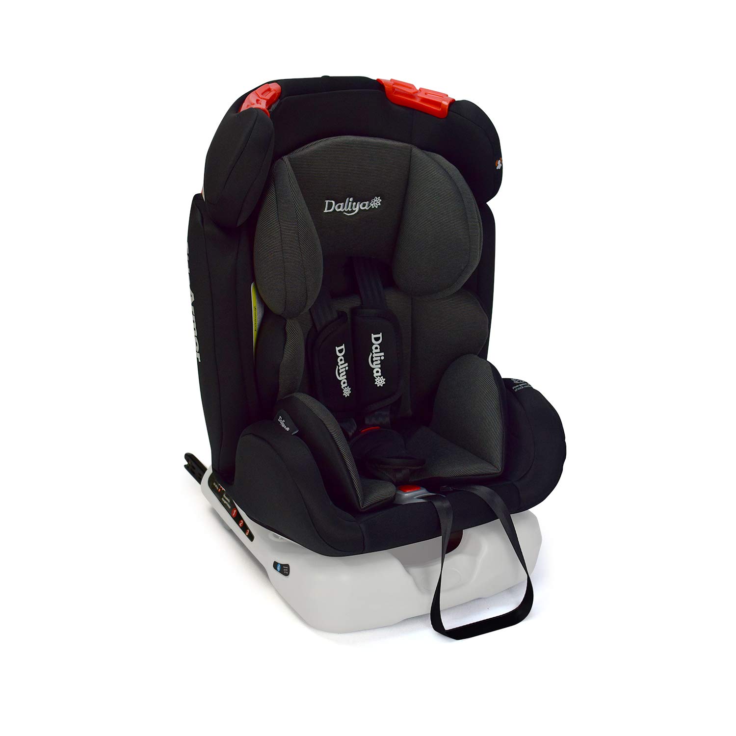 Daliya® Sitorino Child Seat 0-36 kg with Isofix & Top Tether I Car Seat Group 0+1+2+3 I 5-Point Seat Belt I Black