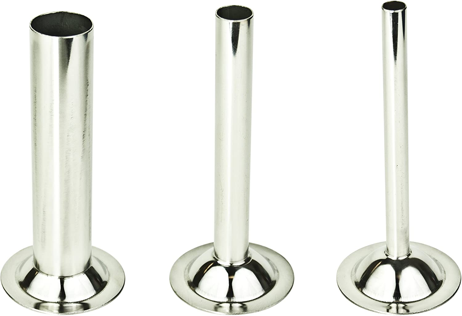 WolfCut Sausage Fillers Set of 3 Inox Compatible with Mincer Size 22