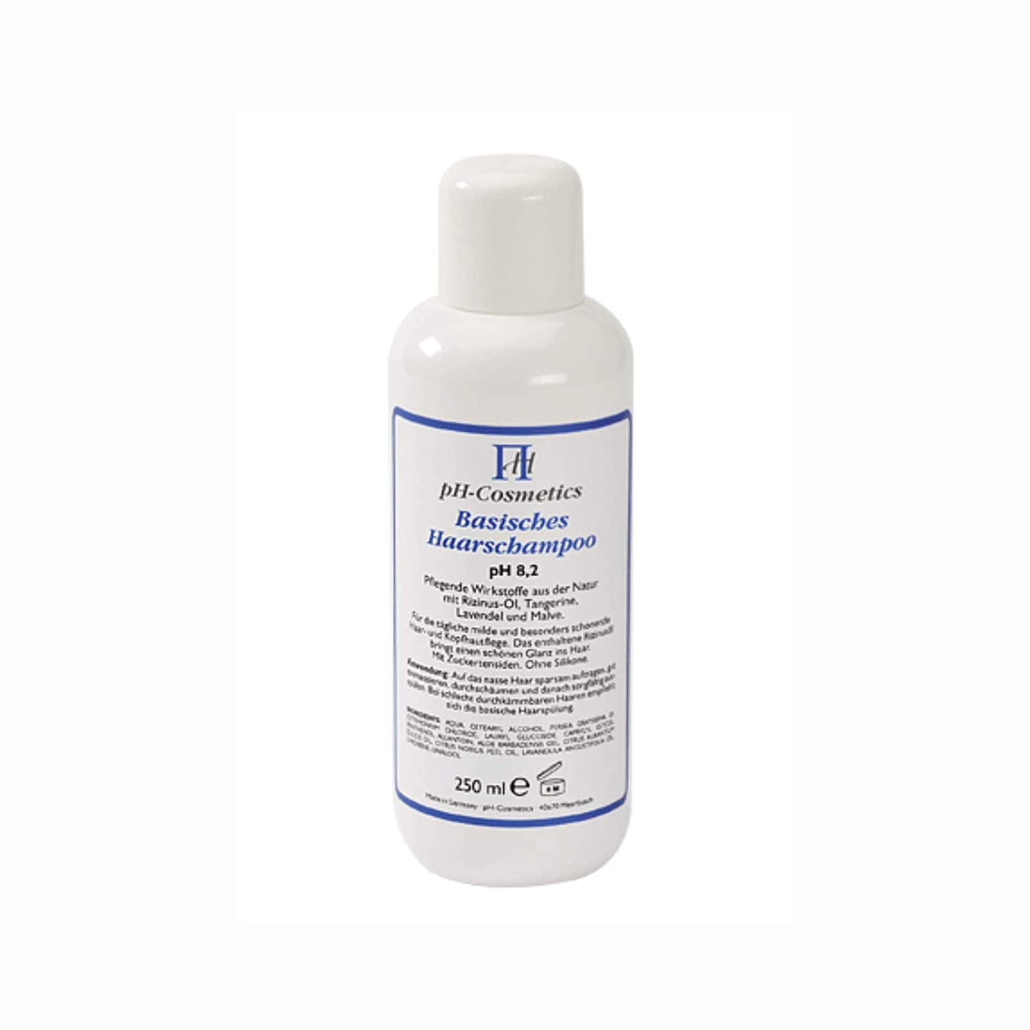 Alkaline Hair Shampoo pH 8, 2, Gentle Care with Base Shampoo, pH Cosmetics, 250 ml