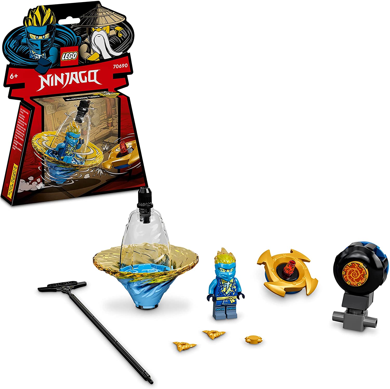 LEGO 70690 NINJAGO Jays Spinjitzu Ninjatraining Action Toy with Ninja Spinn