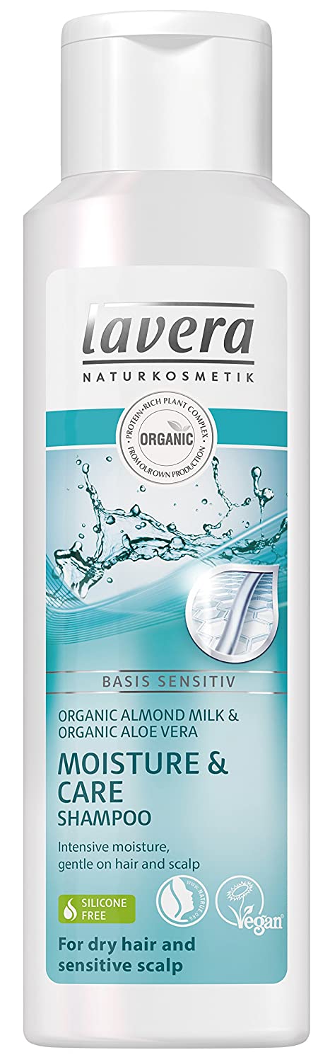 Lavera Basis Sensitiv Organic Almond Milk & Organic Aloe Vera Moisture Care Shampoo (for Dry Hair & Sensitive Scalp) 250ml