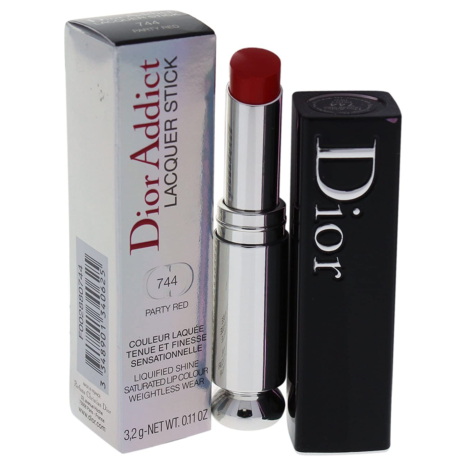Christian Dior Dior Addict Lacquer Stick 3.2 g, 744 Party Red, ‎red