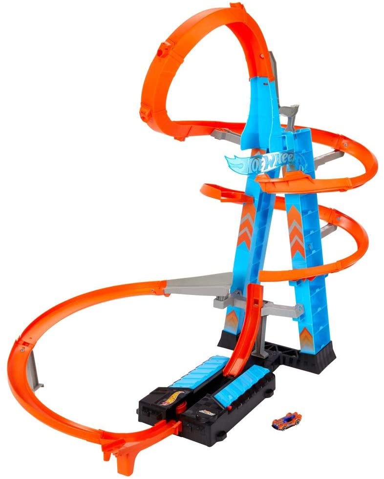 Hot Wheels Gwt39 Heaven Scrash Tower 60 Cm High With Battery Operated Accel