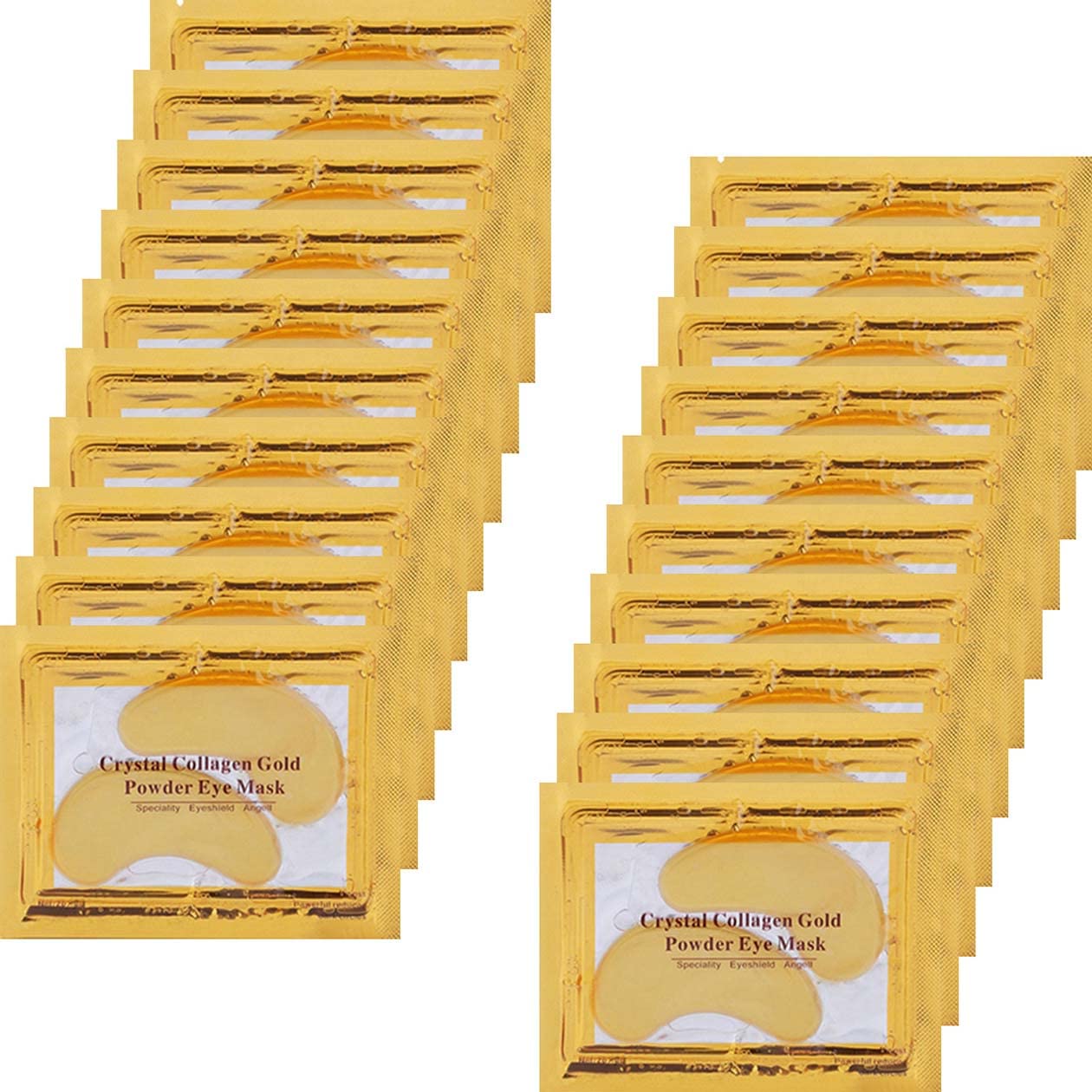 ARVONO Augenpads, Eye pads, Eye Mask, Augenpads Gegen Augenringe, 24k Gold Kollagen Augenmaske, Augenringe Entfernen, Mindern Falten, Anti Aging, Feine Linien, tränensäcke, Puffiness, 40 Pads, ‎gold