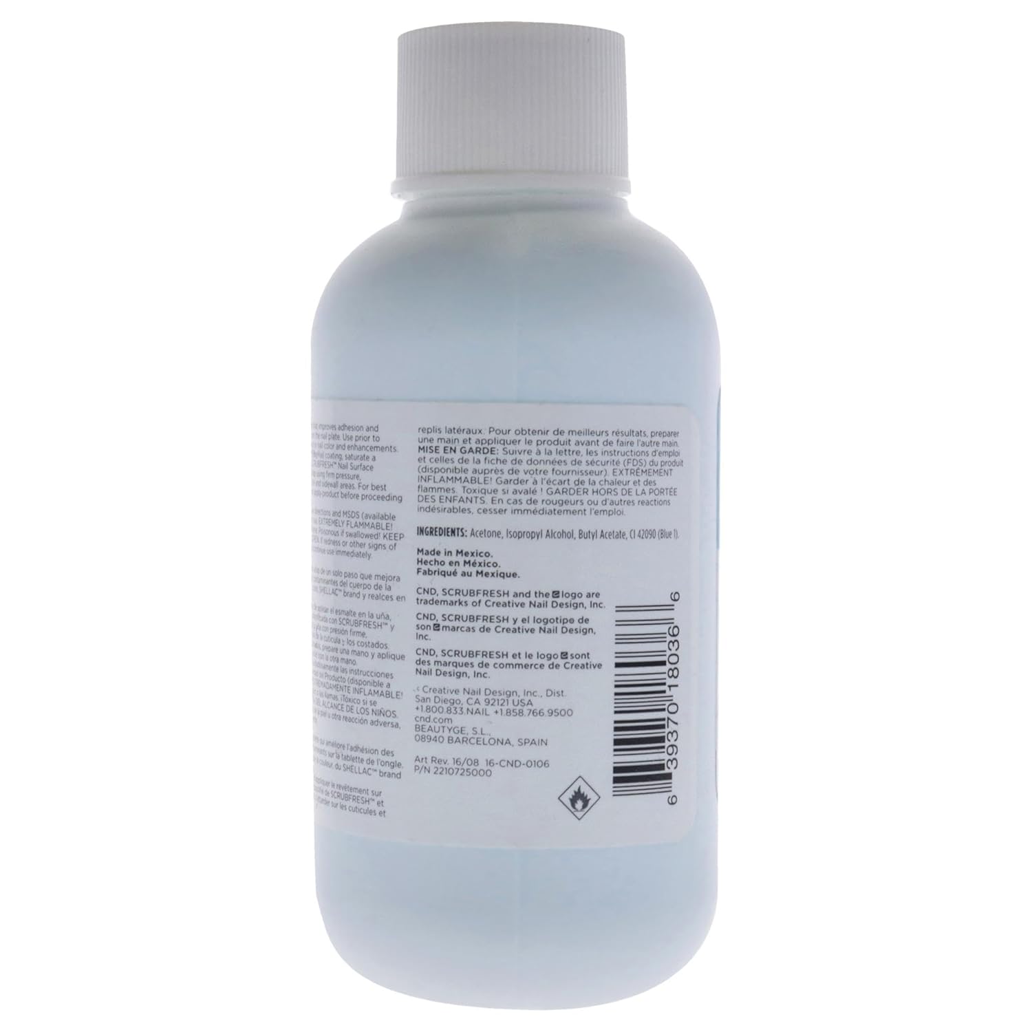 CND ScrubFresh Nail Cleanser & Scrub with Nail Polish Remover, 59 ml (Pack of 2)