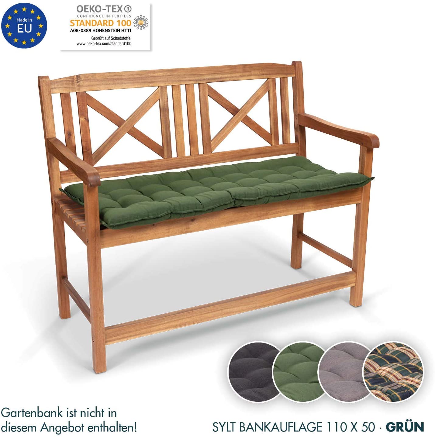 Homeoutfit24 Sylt Bench Cushion 110 / 140 X 50 Cm