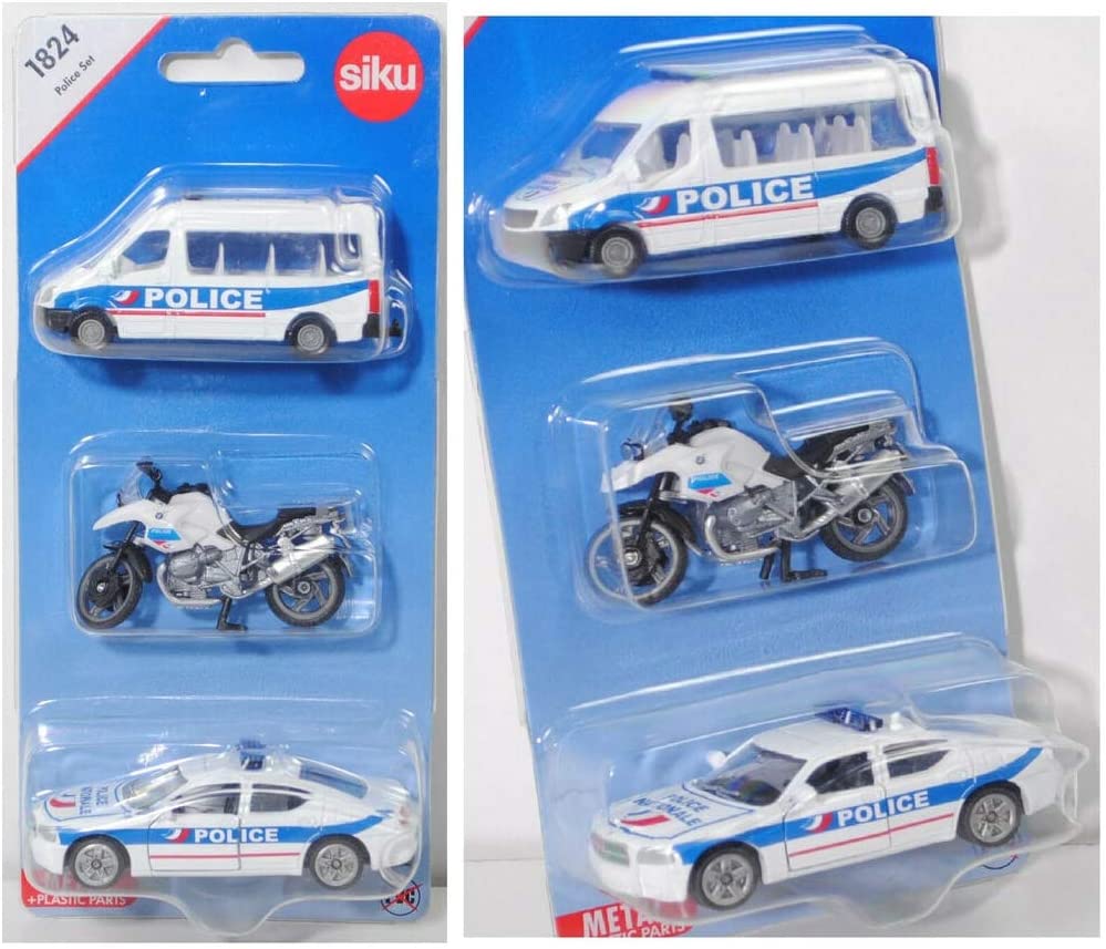 Set Of 3 Police Vehicles