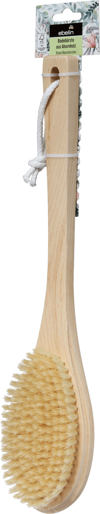 Bath Brush Made Of Maple Wood, 1 Pc