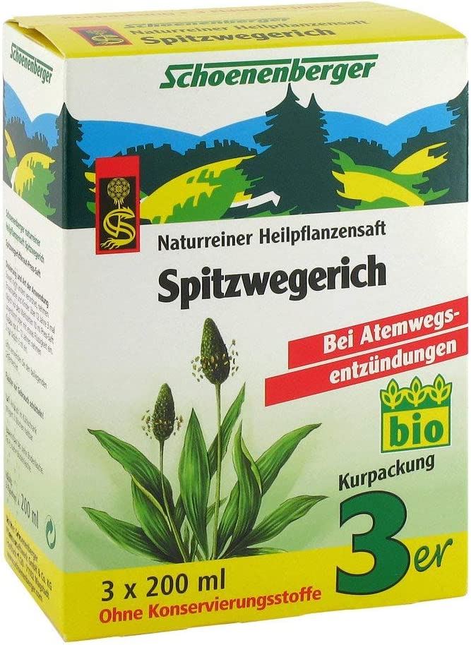 Ribwort Plantain Juice Scho Enenberger 600 ml Juice