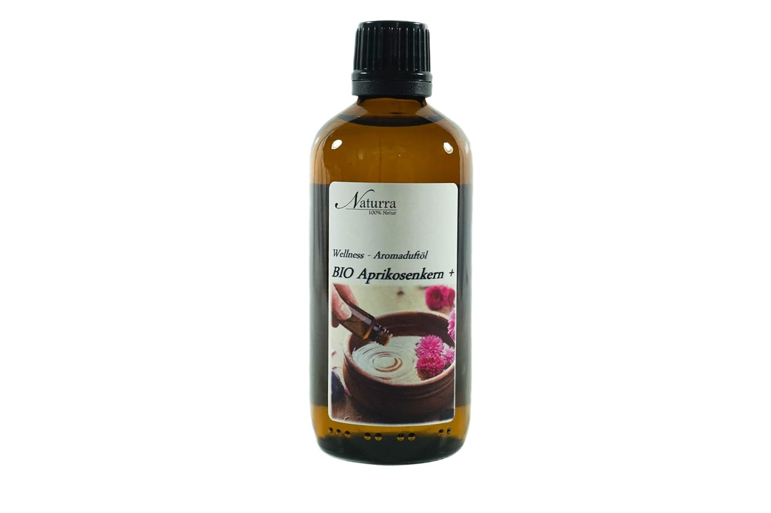 Naturra Wellnessöl Apricot and choose your own Fragrance (Essential Oil) 100ml Glass