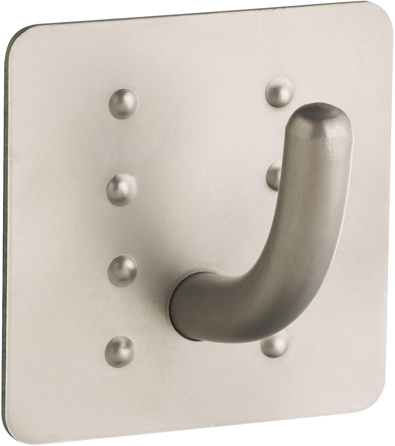 Master Class Large Square Adhesive Stainless Steel Wall Hook, 5 cm (2\")