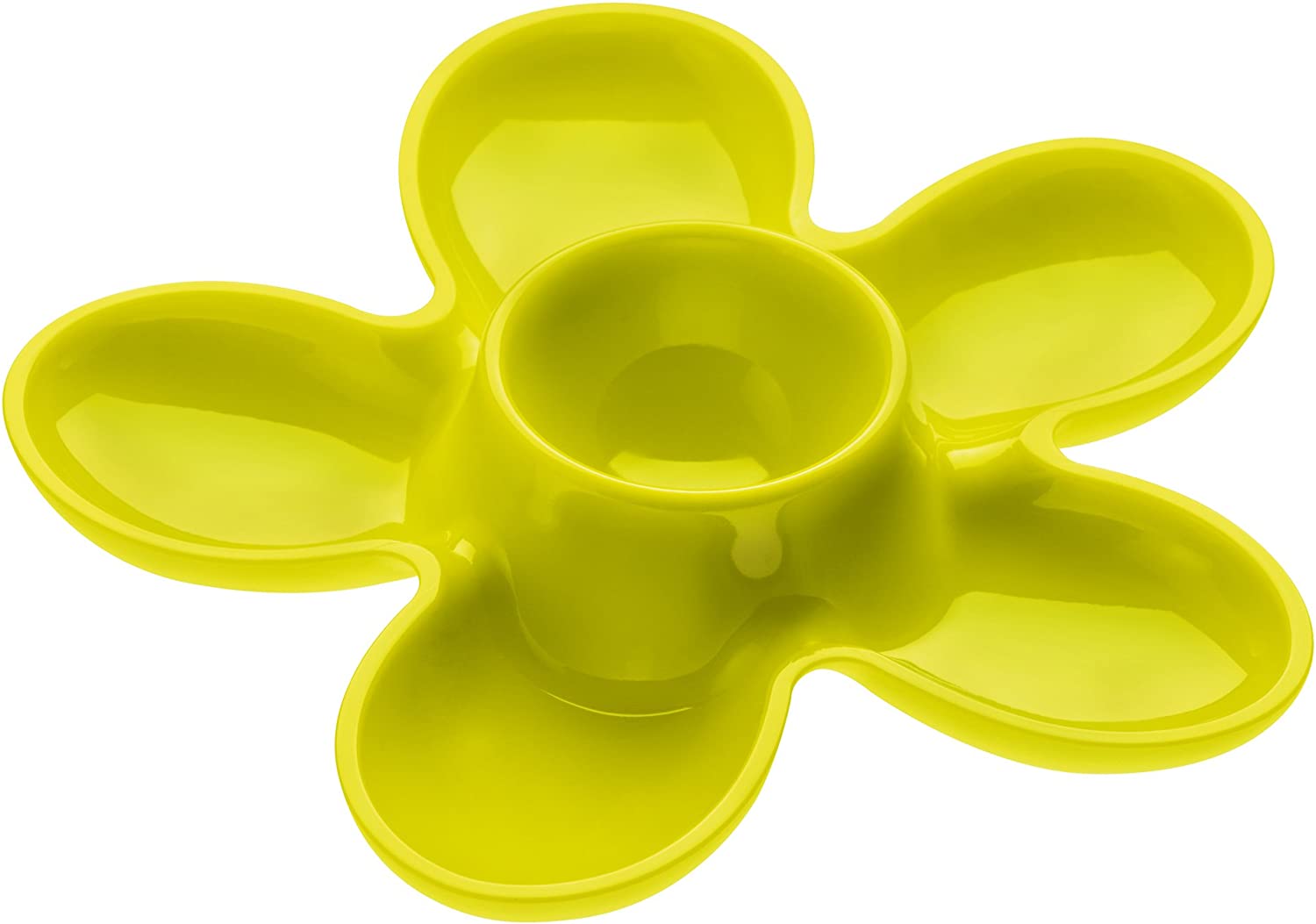 Koziol April Egg Cup, Set of 2, Solid Mustard Green