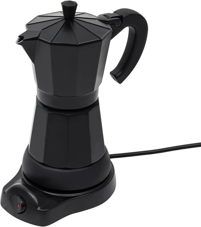 PUCMER 300 ml Espresso Maker Mocha Machine, 6 Cups Espresso Maker Machine, for Coffee, Mocha Espresso Pot and Mocha Pot, Black
