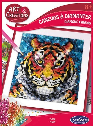 Sentosphere 02027 Tiger Craft Diy Rhinestone Picture Creative Kit For Child