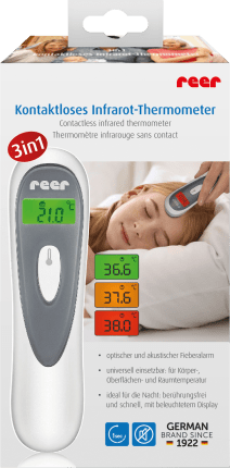 Reer Clinical Thermometer 3in1 contactless infrared thermometer, 1 pc