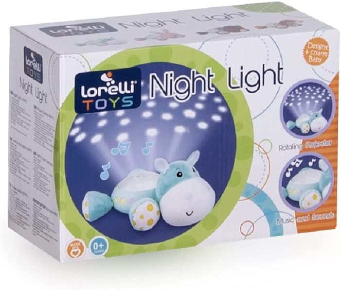 Lorelli Night light plush toy starlight projector lullabies natural sounds, colours: light grey