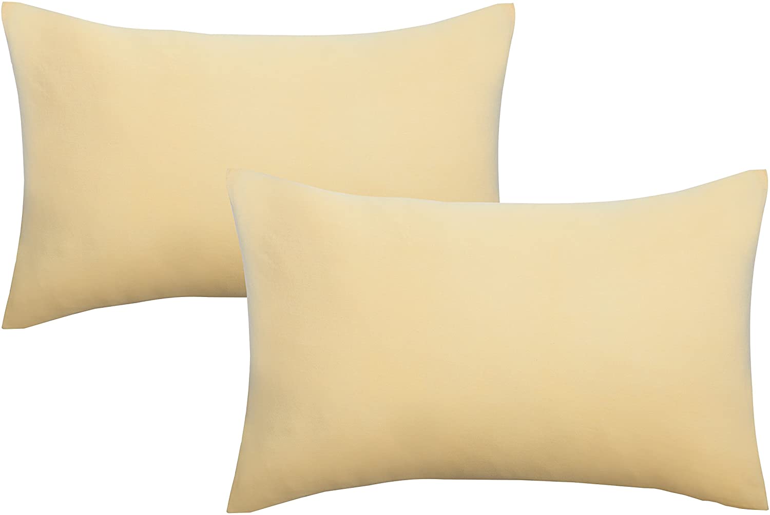 biberna 0077144 Fine Jersey Pillowcase, Combed Cotton, Super Soft, 2 x 40 x 60 cm, blue