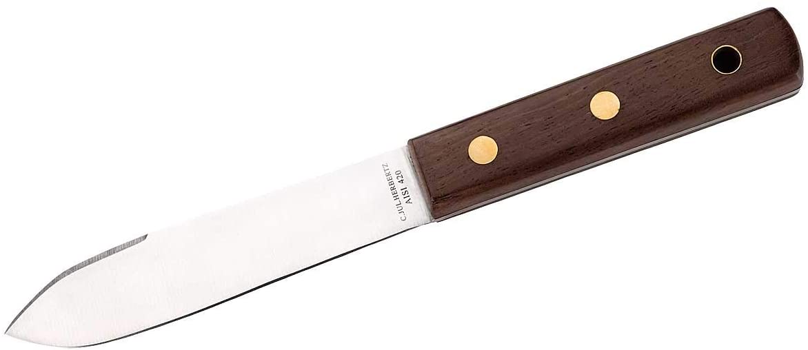 Herbertz Unisex – Adult Sailor Knife Leadwood Handle Shells Length Open: 23.5 cm, Grey, M