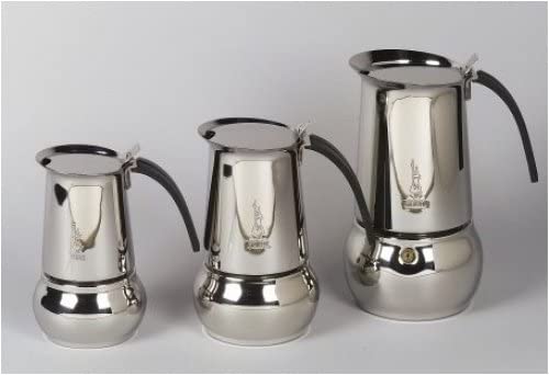 Bialetti Espresso Coffee Maker Kitty 18/10 Stainless Steel 4 Cups
