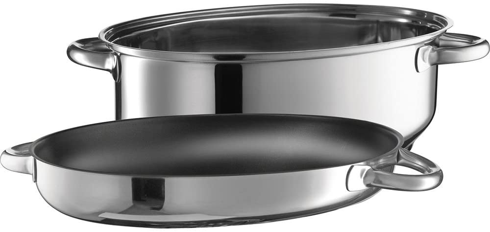 BALLARINI Pisa Multi-Purpose Roasting Dish 38 cm Stainless Steel Grey 20 cm