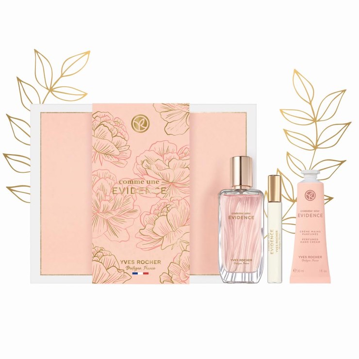 Yves Rocher COMME UNE EVIDENCE Eau de Parfum Women 50 ml Perfume with a Floral Green Fragrance and Chypre Notes Elegant Gifts for Women with Essential Oils (90 ml)