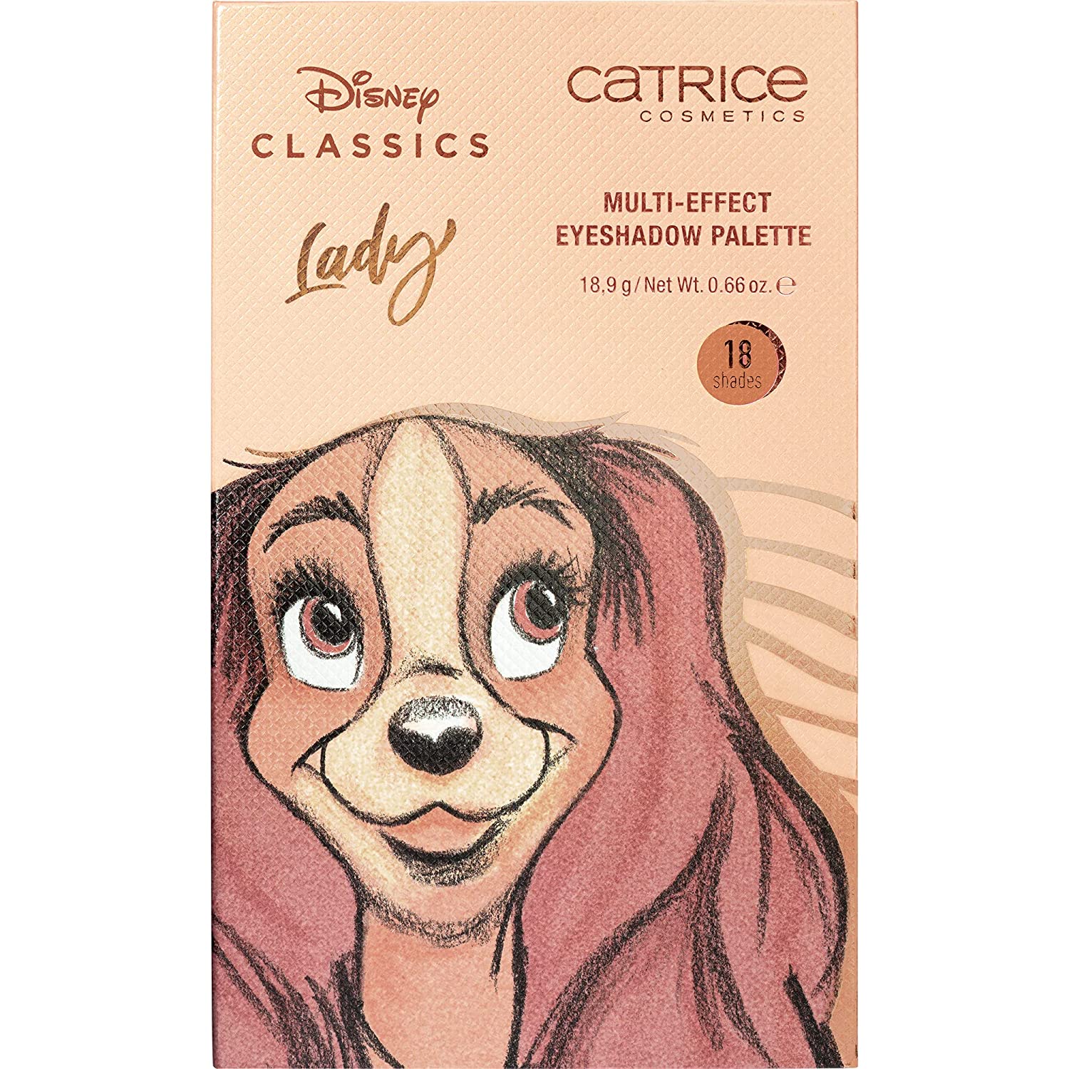 Catrice Disney Classics Lady Multi-Effect Eyeshadow Palette, No. 020 True L, ‎020 love