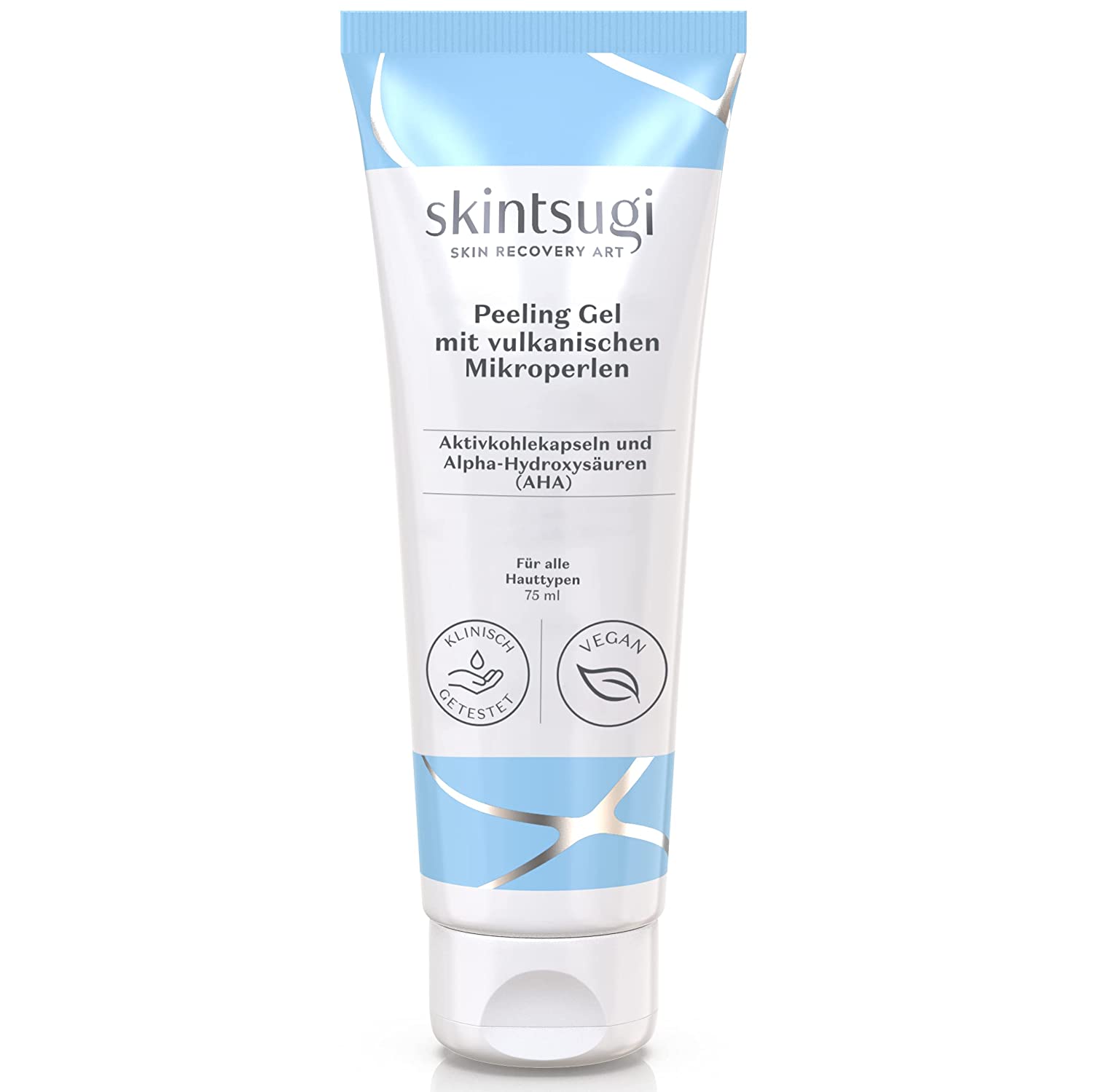 skintsugi Jeju AHA Exfoliating Face - Clinically Tested Effect / Facial Cleansing Blemished Skin / Eliminates Impurities and Dead Skin Cells / Exfoliating with Fruit Acid - 75 ml