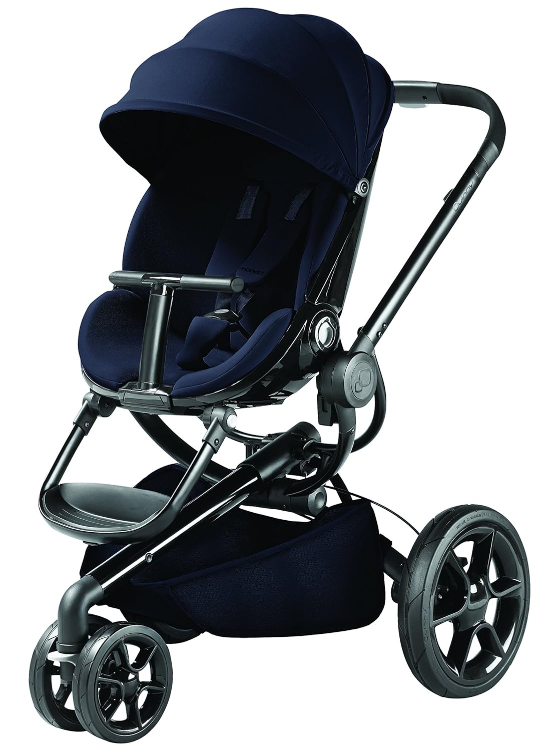Quinny Moodd Pushchair with Automatic Pop Up Function - Reclining Position in Both Directions - Modern design from birth to approx. 3–5 years. with baby bath