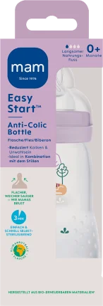 Baby bottle Easy Start Anti-Colic, purple, from birth, 260 ml, 1 ST