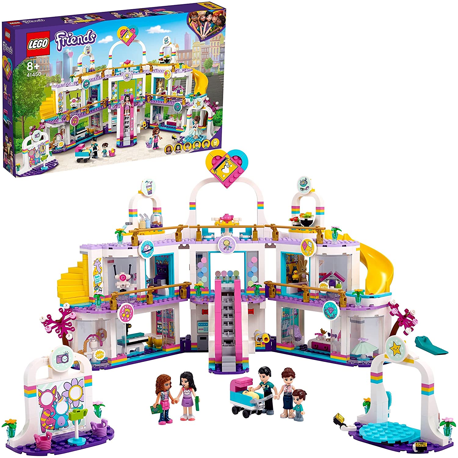 LEGO 41450 Friends Heartlake City Shopping Mall Building Set with 5 Stores 