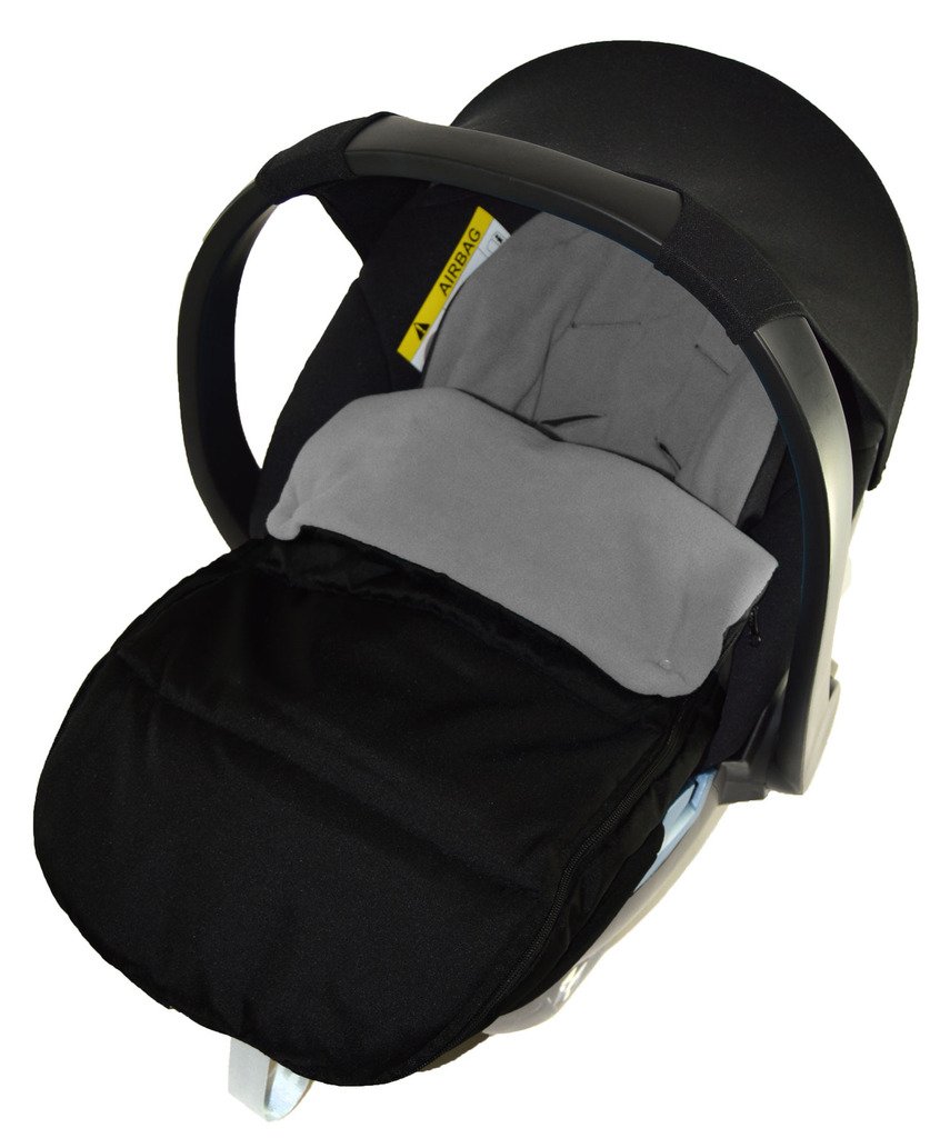 For-your-Little-One Car seat footmuff/Cosy Toes Fit Bebecar Easy Maxi New Born Car Seat Dolphin Grey