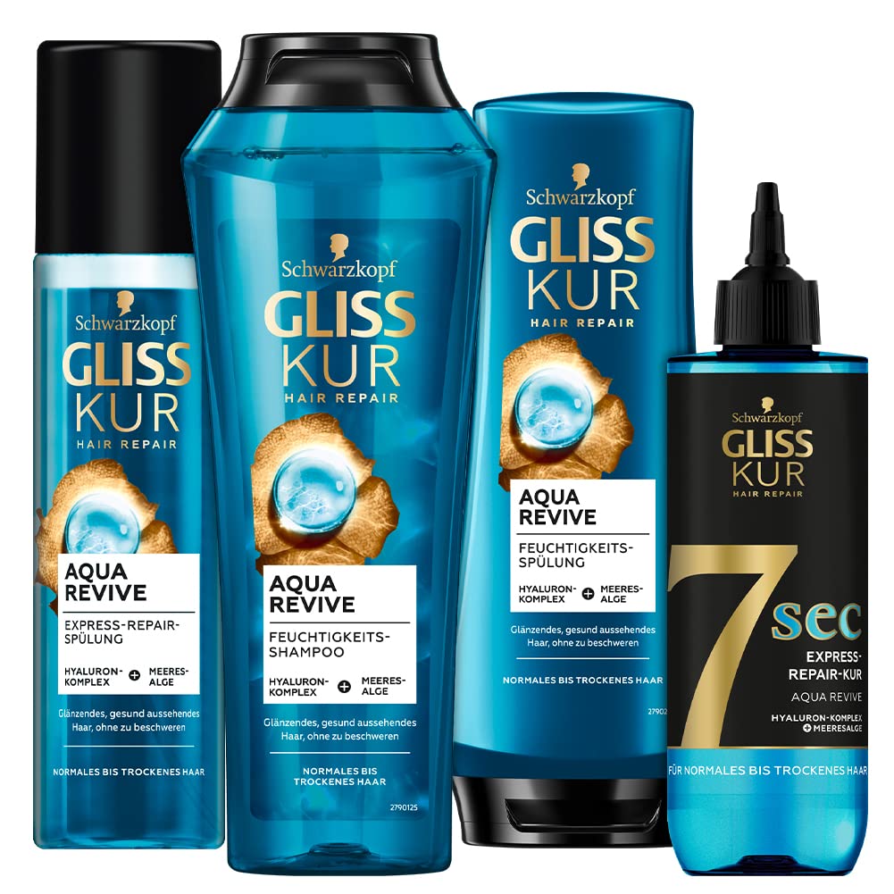 SCHWARZKOPF GLISS KUR Aqua Revive Shampoo + Conditioner Aqua Revive + Expre
